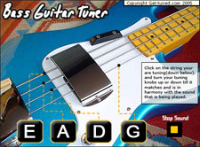 Online Bass Guitar Tuner