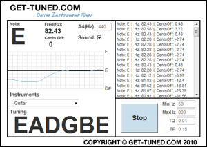 Online Instrument Tuner