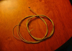 guitar strings in coils