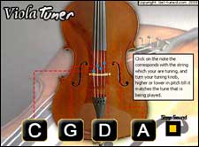 Online Viola Tuner